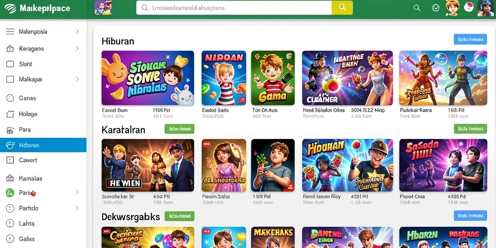 Tampilan antarmuka aplikasi yang menarik.