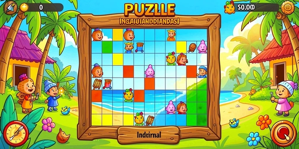 Screenshot aplikasi DANAGAME yang menunjukkan gameplay menarik.