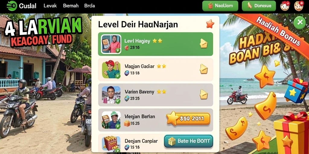 Tampilan utama aplikasi KAOSTOGEL yang menarik.