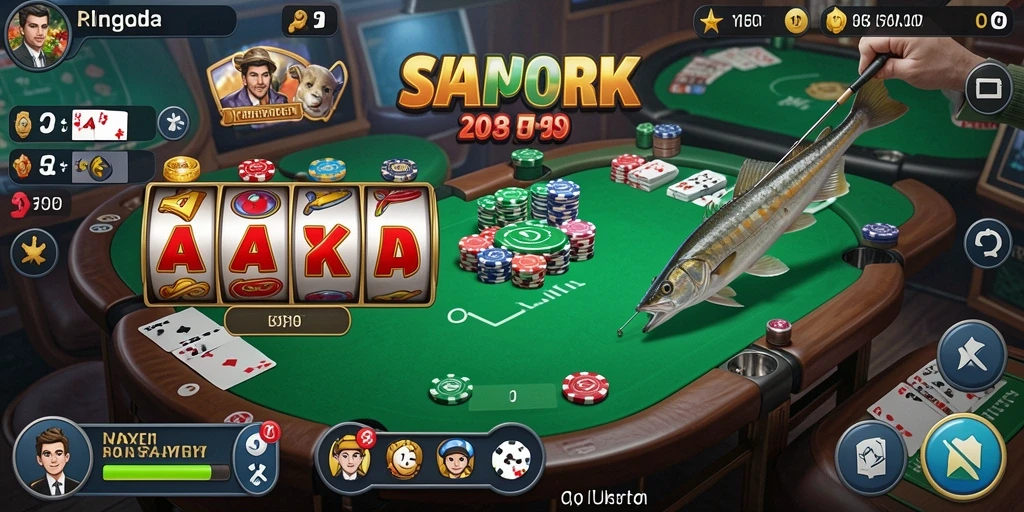Screenshot aplikasi MPONUSA dengan tampilan slot yang menarik.