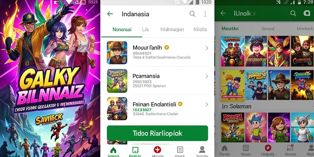 Tampilan awal yang menarik dan interaktif.