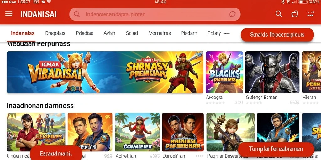 Screenshot menunjukkan aksi mendebarkan dalam permainan.